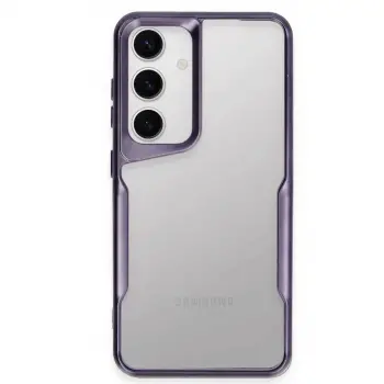 Samsung Galaxy S24 Kılıf Boyi Silikon Kapak - Derin Mor