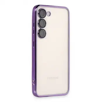 Samsung Galaxy S24 Kılıf Razer Lensli Silikon - Mor