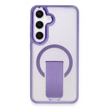 Samsung Galaxy S24 Tork Magsafe Standlı Kapak - Derin Mor