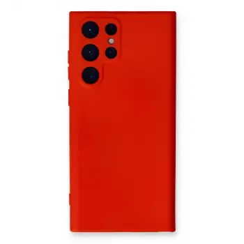 Samsung Galaxy S24 Ultra Kılıf Nano İçi Kadife Silikon - Kırmızı