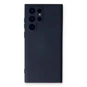 Samsung Galaxy S24 Ultra Kılıf Nano İçi Kadife Silikon - Lacivert