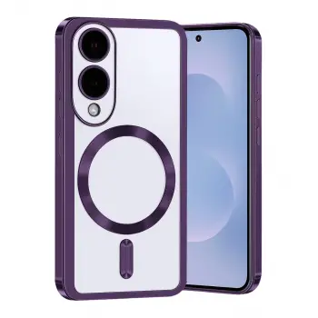 Samsung Galaxy S25 Edge Kross Magneticsafe Kapak - Mor