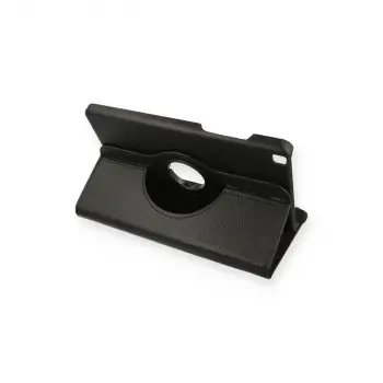 Samsung Galaxy T290 Tab A 8 Kılıf 360 Tablet Deri Kılıf - Siyah