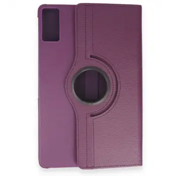 Samsung Galaxy T550 Tab A 9.7 Kılıf 360 Tablet Deri Kılıf - Mürdüm