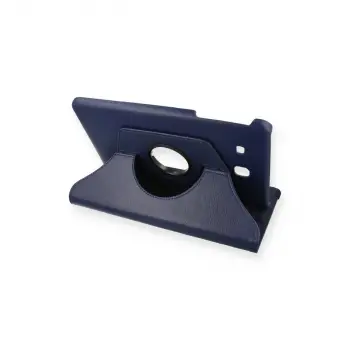 Samsung Galaxy T560 Tab E 9.7 Kılıf 360 Tablet Deri Kılıf - Lacivert