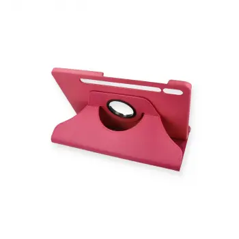 Samsung Galaxy T860 Tab S6 10.5 Kılıf 360 Tablet Deri Kılıf - Pembe