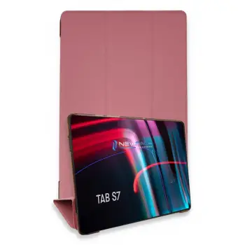Samsung Galaxy T870 Tab S7 11 Kılıf Tablet Smart Kılıf - Pembe