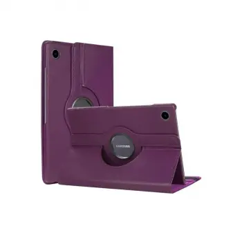 Samsung Galaxy Tab A11 360 Tablet Deri Kılıf - Mürdüm