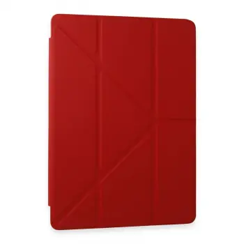 Samsung Galaxy Tab A9 Kılıf Kalemlikli Mars Tablet Kılıfı - Kırmızı