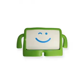 Samsung Galaxy Tab A9 Kılıf Karakter Tablet Silikon - Yeşil