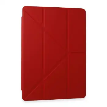 Samsung Galaxy Tab A9 Plus Kılıf Kalemlikli Mars Tablet Kılıfı - Kırmızı