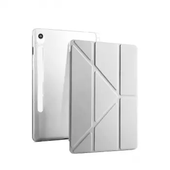 Samsung Galaxy Tab S10 Fe Plus 13.1 Kalemlikli Mars Tablet Kılıfı - Gri