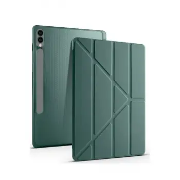Samsung Galaxy X510 Tab S9 Fe 11 Kılıf Kalemlikli Mars Tablet Kılıfı - Koyu Yeşil