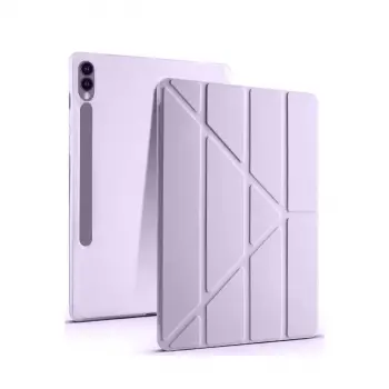 Samsung Galaxy X610 Tab S9 Fe Plus 12.4 Kılıf Kalemlikli Mars Tablet Kılıfı - Lila