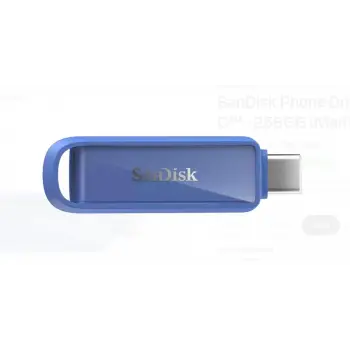 Sandisk SDIXS0N-256G-GN6ND 256GB Phone Drive with USB-C-128GB (Maritime Blue) Flash Bellek