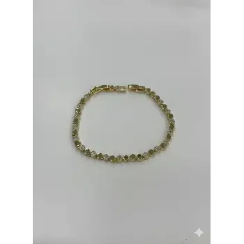 Sıralı Daire Taşlı Cm Bileklik - Kbl0405