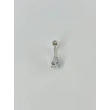 Su Damlası Detaylı Göbek Piercing - Pg0023
