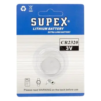 Supex CR2320 3V Lityum Tekli Paket Pil (KDO)