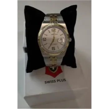 Swiss Plus Man Watch Premium Seri Model-10 ST3442AGS White-Gold