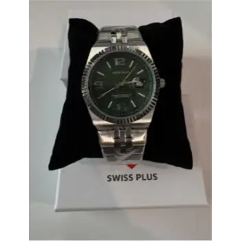 Swiss Plus Man Watch Premium Seri Model-2ST3442AGS Green-Silver