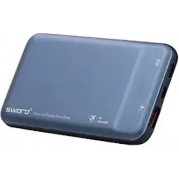 Sword 10F53 10.000mah Gray Hızlı Şarj Powerbank