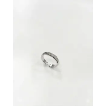 Taşlı Alyans Tasarımlı Yüzük - Yz0207-1
