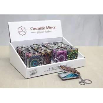 Taşlı El Aynası Anahtarlık Alk3768