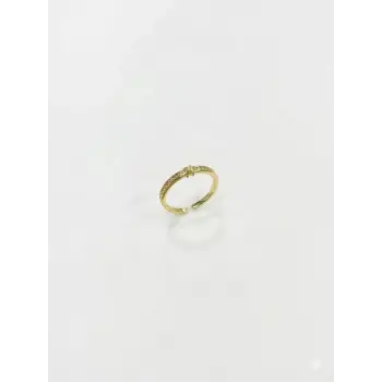 Ayarlanabilir    Zirkon Taşlı Pirinç Bijuteri Yüzük - Yz0260