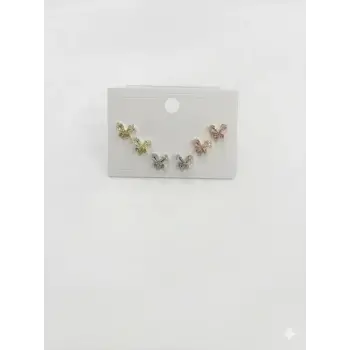 Tatlı Kelebek Modeli Altılı Küpe - Kp00563