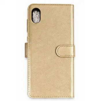 Tcl L7  Trend S Plus Kapaklı Kılıf - Gold