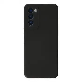 Tecno Camon 18 Kılıf Nano İçi Kadife Silikon - Siyah