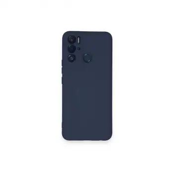 Tecno Pova Neo Kılıf Nano İçi Kadife Silikon - Lacivert