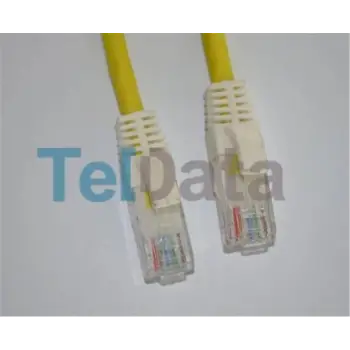 Teldata TLD-030YY Cat6 0.30MT Sarı Utp Patch Kablo (KDO)