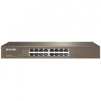 Tenda TEF1016D 16 Port 10-100 Mbps Switch Çelik Kasa Rack Mount (KDO)