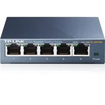 Tp-Link TL-SG105 5 Port 10-100-1000 Mbps Switch Çelik Kasa (KDO)
