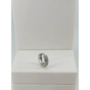 Rodyum Zirkon Taşlı Uç Kısmı : Pirinç Kıkırdak Bar Uzunluğu : 6 Mm / Bar Kalınlığı 0.8 Mm / Top Boyu 3 Mm / Çap 8 Mm - Pt0073