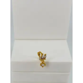 Rose Zirkon Taşlı Uç Kısmı : Pirinç Kıkırdak Bar Uzunluğu : 6 Mm / Bar Kalınlığı 0.8 Mm / Top Boyu 3 Mm / Çap 6 Mm - Pt0082-1