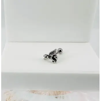 Rodyum Uç Kısmı : Pirinç Kıkırdak Bar Uzunluğu : 6 Mm / Bar Kalınlığı 0.8 Mm / Top Boyu 3 Mm - Pt0022