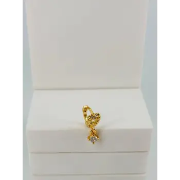 Zirkon Taşlı Uç Kısmı : Pirinç Kıkırdak Bar Uzunluğu : 6 Mm / Bar Kalınlığı 0.8 Mm / Top Boyu 3 Mm / Çap 6 Mm - Pt0072-1