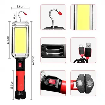 Usb Şarjlı Oto Tamirci Çalışma Lambası  Wt-733