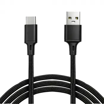 Vcom CU252 Type-C to USB 3m 15W (5V-3A) Örgülü Şarj Kablosu (KDO)