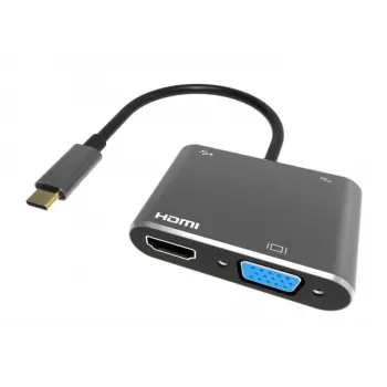 Vcom CU451 Type-C To Vga Hdmi Usb Type-C Çevirici (KDO)