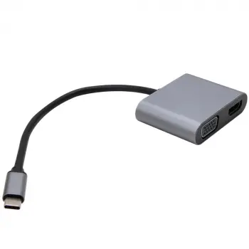 Vcom CU4512 Type-C To Hdmi+Vga+Usb2.0+ Type-C Çevirici (KDO)