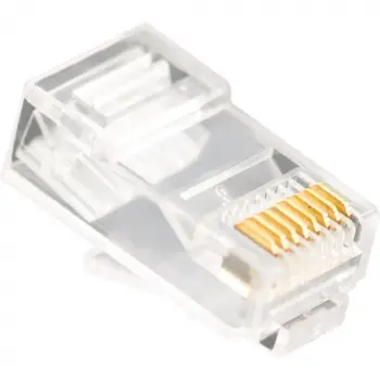 Vcom NM006 100lü Plastik RJ45 8P8C Cat6-UTP-RJ45-3u Konnektör (KDO)