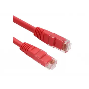 Vcom NP611B-R-5.0 Cat6 5.0MT Kırmızı Utp Patch Kablo (KDO)