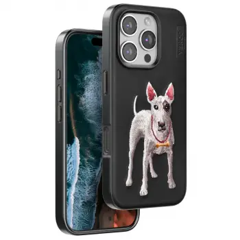 Venco  İphone 16 Pro Perma Desenli Kapak - Siyah