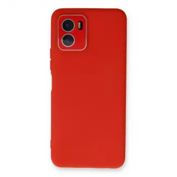 Vivo Y15s Kılıf Lansman Glass Kapak - Kırmızı