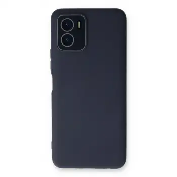 Vivo Y15s Kılıf Lansman Glass Kapak - Lacivert