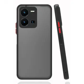 Vivo Y22s Kılıf Montreal Silikon Kapak - Siyah