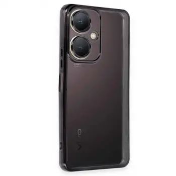 Vivo Y27 Kılıf Razer Lensli Silikon - Siyah